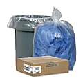 Nature Saver® Trash Can Liners, 45 Gallons, 30% Recycled, Clear, Box Of 100