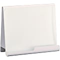 Safco Wave Whiteboard Holder - 14.8" Height x 17" Width x 7" Depth - Desktop - Powder Coated - White