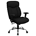 Flash Furniture HERCULES Big & Tall Ergonomic Fabric High-Back Swivel Office Chair With Adjustable Arms, Black 1 thumbnail image