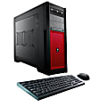 CybertronPC Steel B-1080X Desktop PC, Intel® Core™ i7, 16GB Memory, 2TB Hard Drive/240GB Solid State Drive, Windows® 10, Red, GeForce GTX 1080