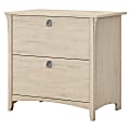 Bush Business Furniture Salinas 31-3/4"W Lateral 2-Drawer File Cabinet, Antique White, Standard Delivery