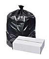 Highmark™ Repro 2-mil Can Liners, 60 Gallons, 38" x 58", 70% Recycled, Black, Case Of 50 1 thumbnail image
