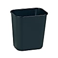 Rubbermaid® Durable Rectangular Plastic Wastebasket, 3.25 Gallons, 12"H x 11-1/2"W x 8"D, Black 1 thumbnail image