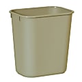 Rubbermaid® Durable Polyethylene Wastebasket, 3 1/4 Gallons (12.3L), Beige