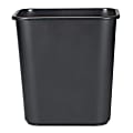 Rubbermaid® Durable Polyethylene Wastebasket, 7 Gallons, Black