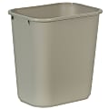 Rubbermaid® Durable Polyethylene Wastebasket, 7 Gallons (26.5L), Beige