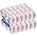 Tape Logic® Do Not Double Stack Preprinted Carton Sealing Tape, 3" Core, 2" x 110 Yd., Red/White, Pack Of 36
