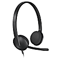 Logitech® H340 USB Headset, Black