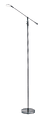 Adesso® Omega LED Floor Lamp, 63"H, Satin Steel