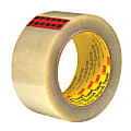 3M™ 351 Carton Sealing Tape, 3" Core, 2" x 55 Yd., Clear, Case Of 6