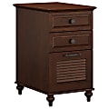 kathy ireland® Home by Bush Business Furniture Volcano Dusk 23-1/5"D Vertical 3-Drawer File Cabinet, Coastal Cherry, Standard Delivery