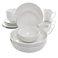 Elama Owen 18-Piece Porcelain Dinnerware Set, White 1 thumbnail image
