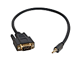 C2G Velocity DB9 Male to 3.5mm Male Adapter Cable - Serial cable - DB-9 (M) to mini-phone stereo 3.5 mm (M) - 1.5 ft - molded, thumbscrews - black 1 thumbnail image
