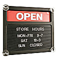 Tabbee® Brand Double-Sided Open/Closed Message Board, 13 1/8" x 15 1/8"