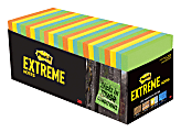 Post-it® Notes Extreme Notes, 1440 Total Notes, Pack Of 32 Pads, 3" x 3", Mixed Colors, 100 Notes Per Pad 1 thumbnail image