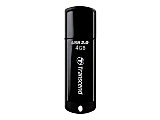 Transcend JetFlash 350 - USB flash drive - 4 GB - USB 2.0 - black