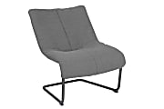 Serta® Style Alex Lounge Chair, Medium Gray/Black