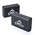 Black Mountain Products Yoga Blocks, 3"H x 6"W x 9"D, Black, Pack Of 2 1 thumbnail image