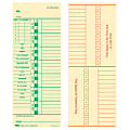 TOPS® Time Cards (Replaces Original Card 10-800762), Numbered Days, 2-Sided, 9" x 3 1/2", Box Of 500