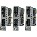 Omnitron iConverter 2Fx Dual Fiber - Repeater - 100Mb LAN - 100Base-FX - ST single-mode / ST single-mode - up to 18.6 miles - 1310 nm 1 thumbnail image