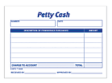 Adams® Petty Cash Receipt Pads, 50 Sheets Per Pad, 5" x 3 3/8", Pack Of 12 Pads