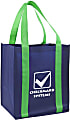 Custom Promotional Color Strap Colossal Grocery Tote, 15" x 13" 1 thumbnail image