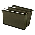 Pendaflex® SureHook Extra-Capacity Hanging Pockets, 3 1/2" Expansion, Legal-Size, Standard Green, Pack Of 4 1 thumbnail image