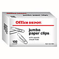 Office Depot® Brand Paper Clips, Jumbo, Silver, Box Of 100 Clips 1 thumbnail image