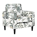 LumiSource Wendy Contemporary Arm Chair, Cream/Green/Black 1 thumbnail image