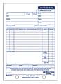 Adams® Carbonless Job Work Order Book, 5 9/16" x 8 7/16", 3-Part, White/Canary/White Tag