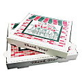 PIZZA Box Takeout Containers, 12", White, Pack Of 50 Containers