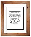 PTM Images Photo Frame, Chances, 10"H x 1 1/2"W x 12"D, Natural Wood 1 thumbnail image