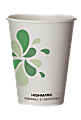 Highmark® ECO Compostable Hot Coffee Cups, 12 Oz, White, Pack Of 50