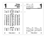 AT-A-GLANCE® Financial Daily Desk Calendar Refill, 3-1/2" x 6", January to December 2021, S17050 1 thumbnail image
