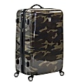 ful Ridgeline Hard-Side Aluminum Spinner Rolling Suitcase, 24"H x 17 3/8"W x 10 13/16"D, Camo