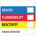 Tape Logic® Preprinted Shipping Labels, DL1285, Health Flammability Reactivity, Square, 2" x 2", Multicolor, Roll Of 500 1 thumbnail image