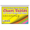 Top Notch® Brite Chart Tablets, 16" x 24", 1 1/2" Unruled, Assorted Colors, Pack Of 3