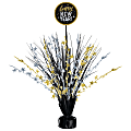 Amscan New Year's Eve Spray Centerpieces, 18" x 9", Black, Pack Of 3 Centerpieces 1 thumbnail image
