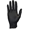 Safety Zone Medical Nitrile Exam Gloves - Medium Size - Nitrile - Black - 100 / Box