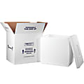 Partners Brand Insulated Shipping Kit, 19"H x 14"W x 18"D, White