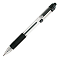 Zebra® Pen Z-Grip® Retractable Ballpoint Pens, Pack Of 7, Medium Point, 1.0 mm, Clear Barrel, Black Ink