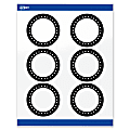 Avery® Print-To-The-Edge Labels & Sure Feed®, S00-DKP-PRWGP10, 3" Round, Glossy White, Preprinted Black & White Polka Dots Design, Pack Of 60 1 thumbnail image
