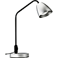 Lorell 7-watt LED Desk Lamp - 20.9" Height - 6.9" Width - 7 W LED Bulb - Desk Mountable - Silver - for Home, Office, School