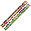 Musgrave Pencil Co. Motivational Pencils, 2.11 mm, #2 Lead, Student Of The Month, Multicolor, Pack Of 144