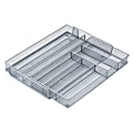 Honey-Can-Do Steel Mesh Expandable Cutlery Tray, 2"H x 20 1/4"W x 16 1/2"D, Gray/Silver