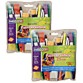 Creativity Street Starter Brush Assortment, Assorted Colors, 25 Brushes Per Pack, Set Of 2 Packs