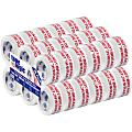 Tape Logic® Pre-Printed Carton Sealing Tape, "Do Not Break Stretch Wrap", 2" x 110 Yd., Red/White, Case Of 36