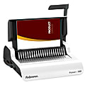 Fellowes® Pulsar™ 300 Manual Comb Binding Machine, 300 Sheet Capacity, 5.1"H x 18.1"W x 15.4"D, White