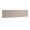 WorkPro® Motiva Desktop Privacy Screen, 18”H x 70”W x 2”D, Warm Beige, Installation Included 1 thumbnail image