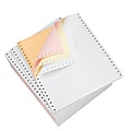 Domtar Carbonless Continuous Forms, 4-Part, 9 1/2" x 11", Canary/Goldenrod/Pink/White, Carton Of 900 Forms